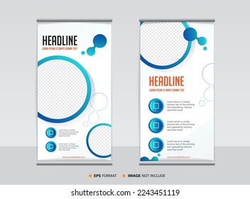 template stand banner vector background