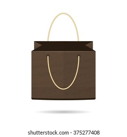 The template is a stand-alone package for shopping on a white background. Vector illustration