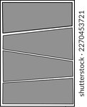 Template for standard manga or comic pages variant 005