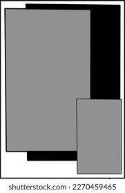 Template for standard manga or comic pages variant 007