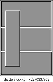 Template for standard manga pages variant 003
