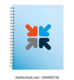 template stationery notebook office for business cover emblem design