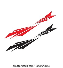 template sticker vector design for car body