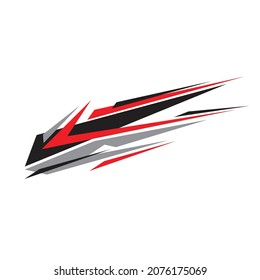 template sticker vector design for car body
