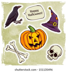 template for stickers and items. happy halloween