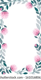 Template for stories, banner, postcard, poster. Vector illustration