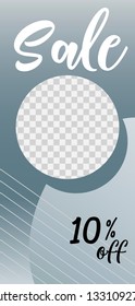 Template of stories sale banner background, template photo, can be use for, landing page, website, mobile app, poster, flyer, coupon, gift card, smartphone template, web design