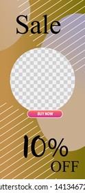 Template of stories sale banner background, template photo, can be use for, landing page, website, mobile app, poster, flyer, coupon, gift card, smartphone template, web design