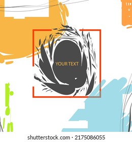 Template for stories in social networks, vector illustration.