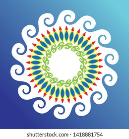Template for summer beach party poster or invitation