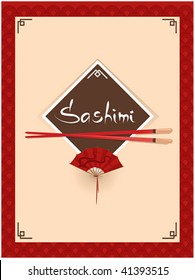 template of sushi menu