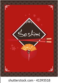 template of sushi menu