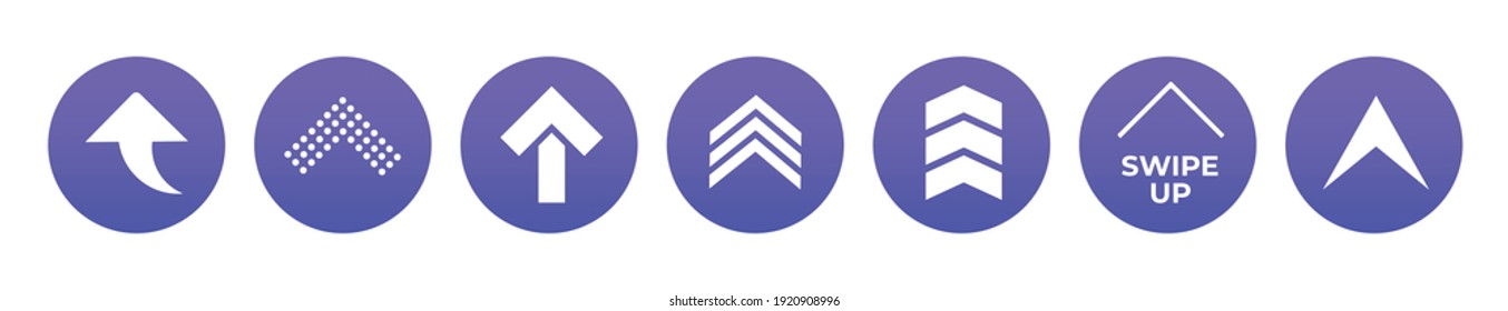 Template swipe up buttons colorful gradient. Web buttons, elements app