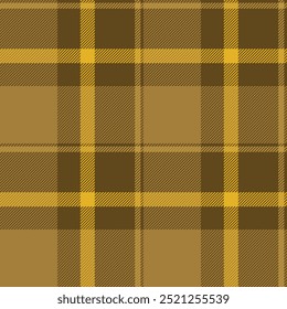 Textura de fundo tartan modelo, padrão de tecido glen xadrez. Menswear vetor têxtil sem emenda verificar na paleta de cor âmbar.