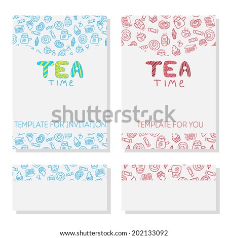 Similar – Image, Stock Photo Elegant tea time layout with snacks and tea set