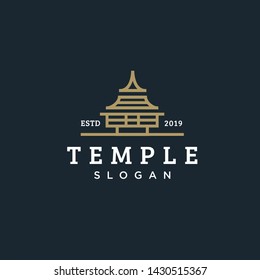 template temple logo vector stock abstract shape