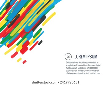 Template with text for flyer design