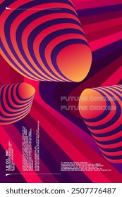 Template for text information. A composition of geometric shapes. Vector illustration. Graphic elements for design and creativity. Modern poster. Abstract background.