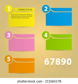 Template text vector collection