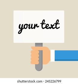 Template for text, vector illustration 