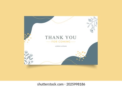 template thank you card abstract background vector illustration eps 10