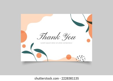 template thank you card ,vector illustration eps 10