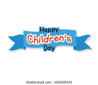 a template that is simple and attractive, looks like a logo template that has the writing Happy World Children's Day