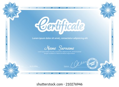 Template that is used in certificate, currency and diplomas
