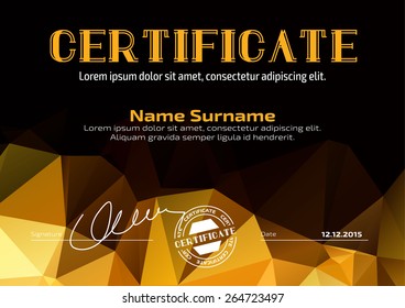 Template that is used in certificate, currency and diplomas