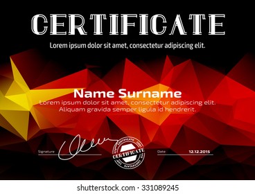 Template that is used in certificate, currency and diplomas