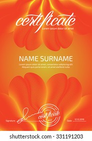 Template that is used in certificate, currency and diplomas