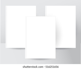 template three white books