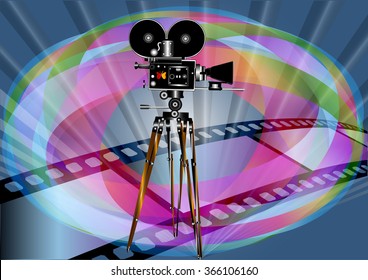 Template for a tile, brochures, cinema posters, rainbow, beams. background for the poster. vector. EPS10