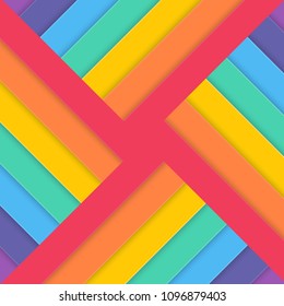 Template tilted Abstract colorful background. Vector