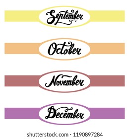 template of top banner for your own calendary design part 3