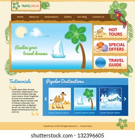 Template for travel website