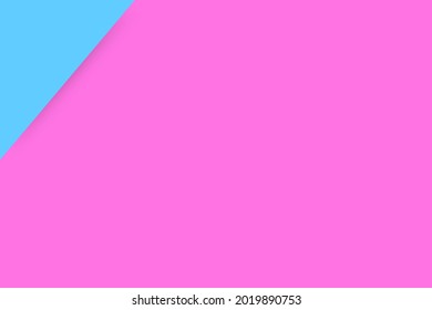 Triángulo de plantilla azul y rosa con sombra diagonal suave para diseño de elementos o partes
