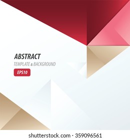 template triangle pink, red, Brown