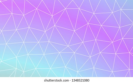 Template with triangles. Gradient color. Design for you business. Vector illustration. Blur Sweet Dreamy Gradient Color Background