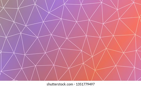 Template with triangles. Gradient color. Design for you business. Vector illustration. Blur Sweet Dreamy Gradient Color Background