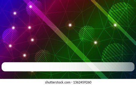 Template with triangles, line, circle, space for text. Gradient color. Design for you business. Vector illustration
