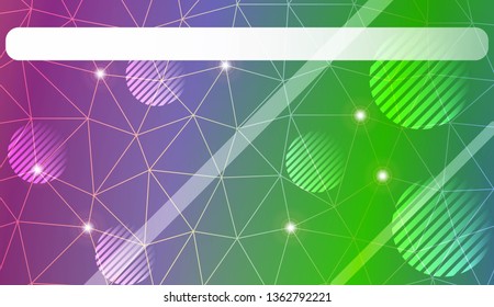 Template with triangles, line, circle, space for text. Gradient color. Design for you business. Vector illustration