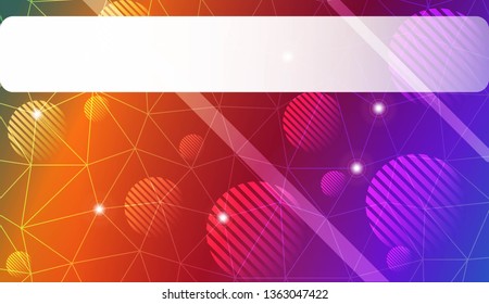 Template with triangles, line, circle, space for text. Gradient color. Design for you business. Vector illustration