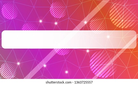 Template with triangles, line, circle, space for text. Gradient color. Design for you business. Vector illustration