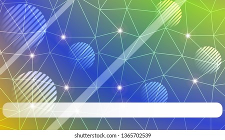 Template with triangles, line, circle, space for text. Gradient color. Design for you business. Vector illustration