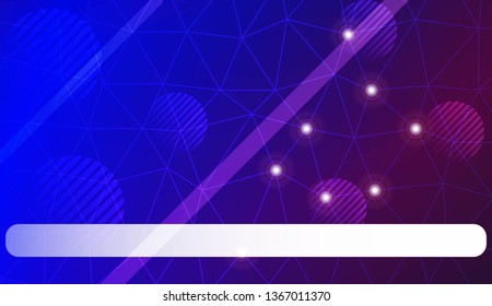 Template with triangles, line, circle, space for text. Gradient color. Design for you business. Vector illustration