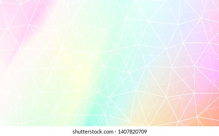 Template with triangles. Soft Color Gradient Background. Vector illustration