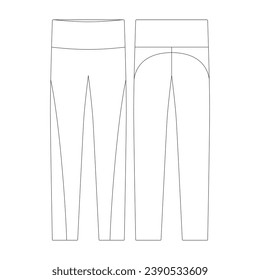 ilustración vectorial de recorte de plantillas colección de ropa de diseño plano