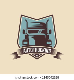 A template of Truck Logo, cargo, delivery, Logistic