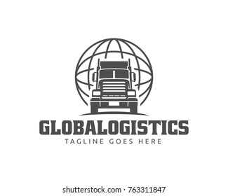 A template of Truck Logo, cargo, delivery, Logistic